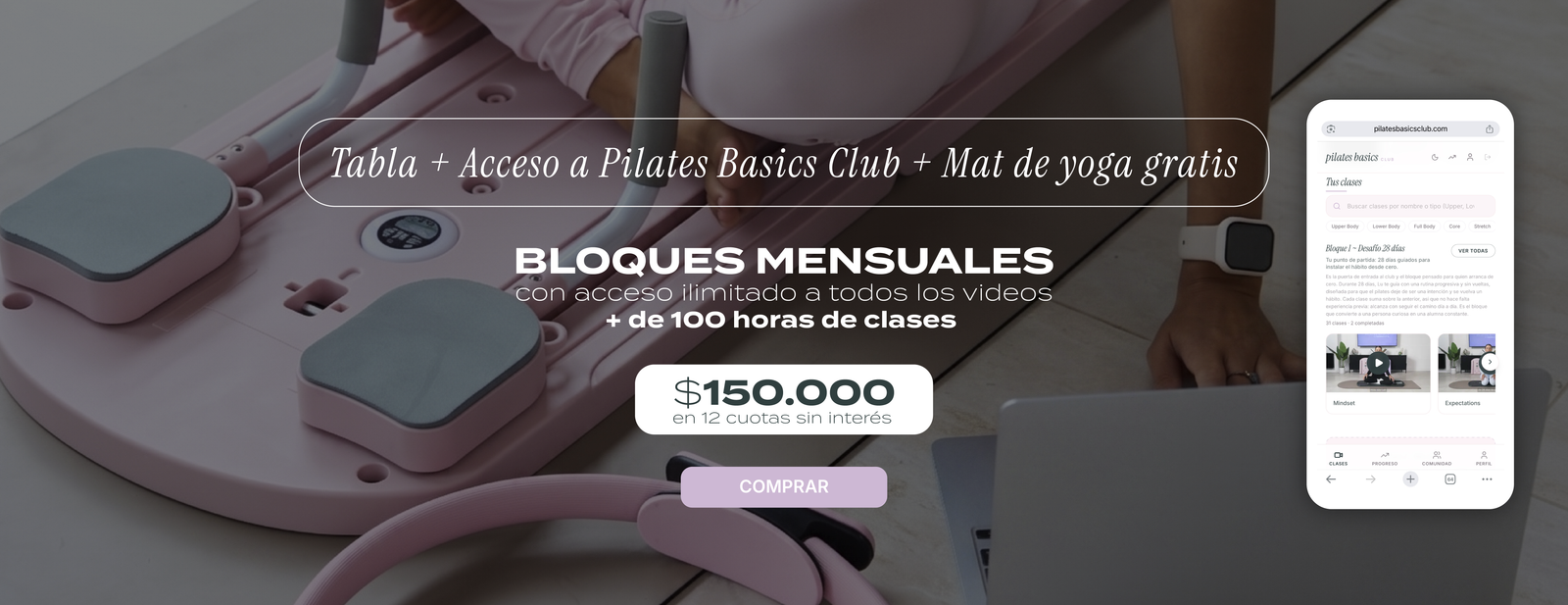 Tabla + Acceso a Pilates Basics Club