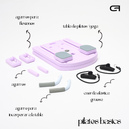 Tabla Pilates Reformer Plegable Lila