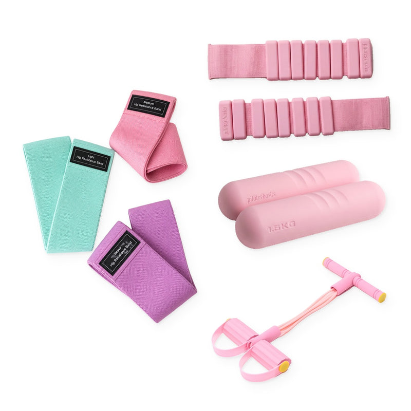 Combo Kit Full Body — Bandas, mancuernas y tobilleras