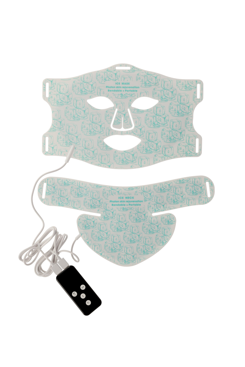 Máscara LED Infrarroja con Terapia de Frío - Facial + Escote