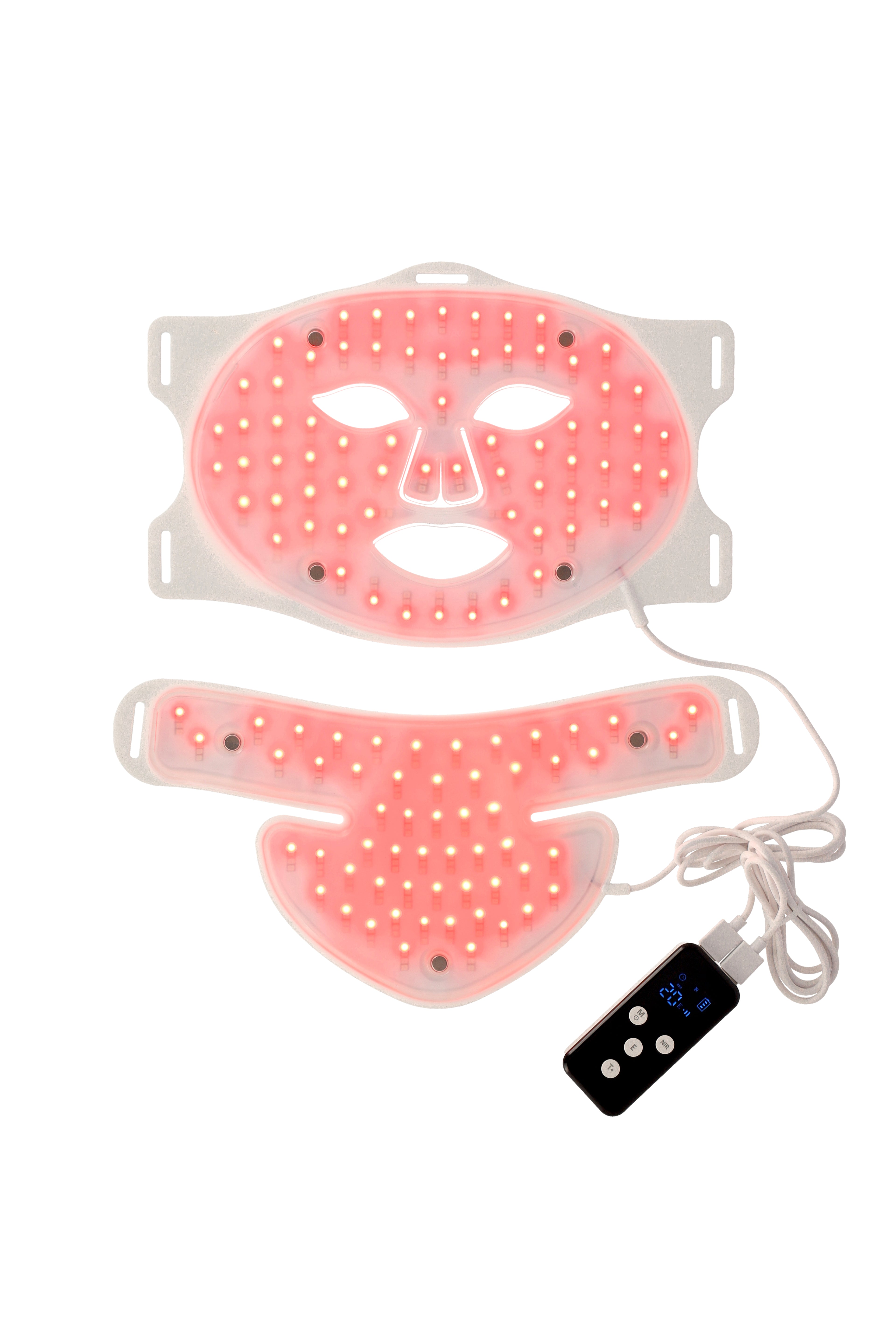 Máscara LED Infrarroja con Terapia de Frío - Facial + Escote