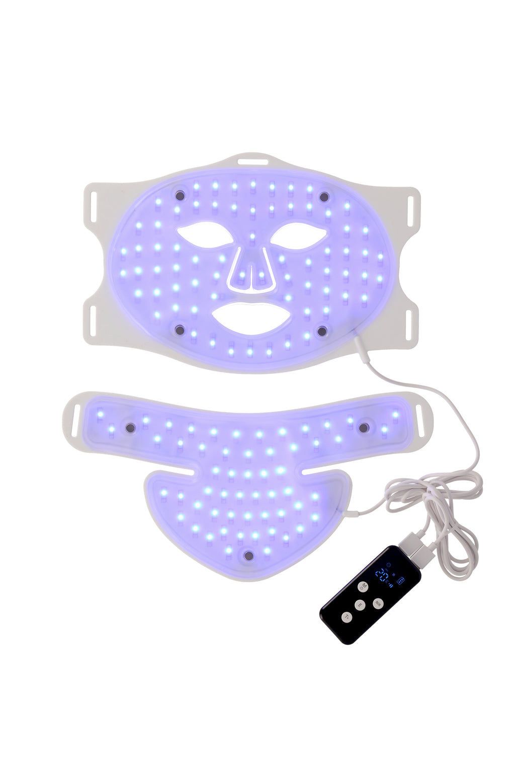 Máscara LED Infrarroja con Terapia de Frío - Facial + Escote