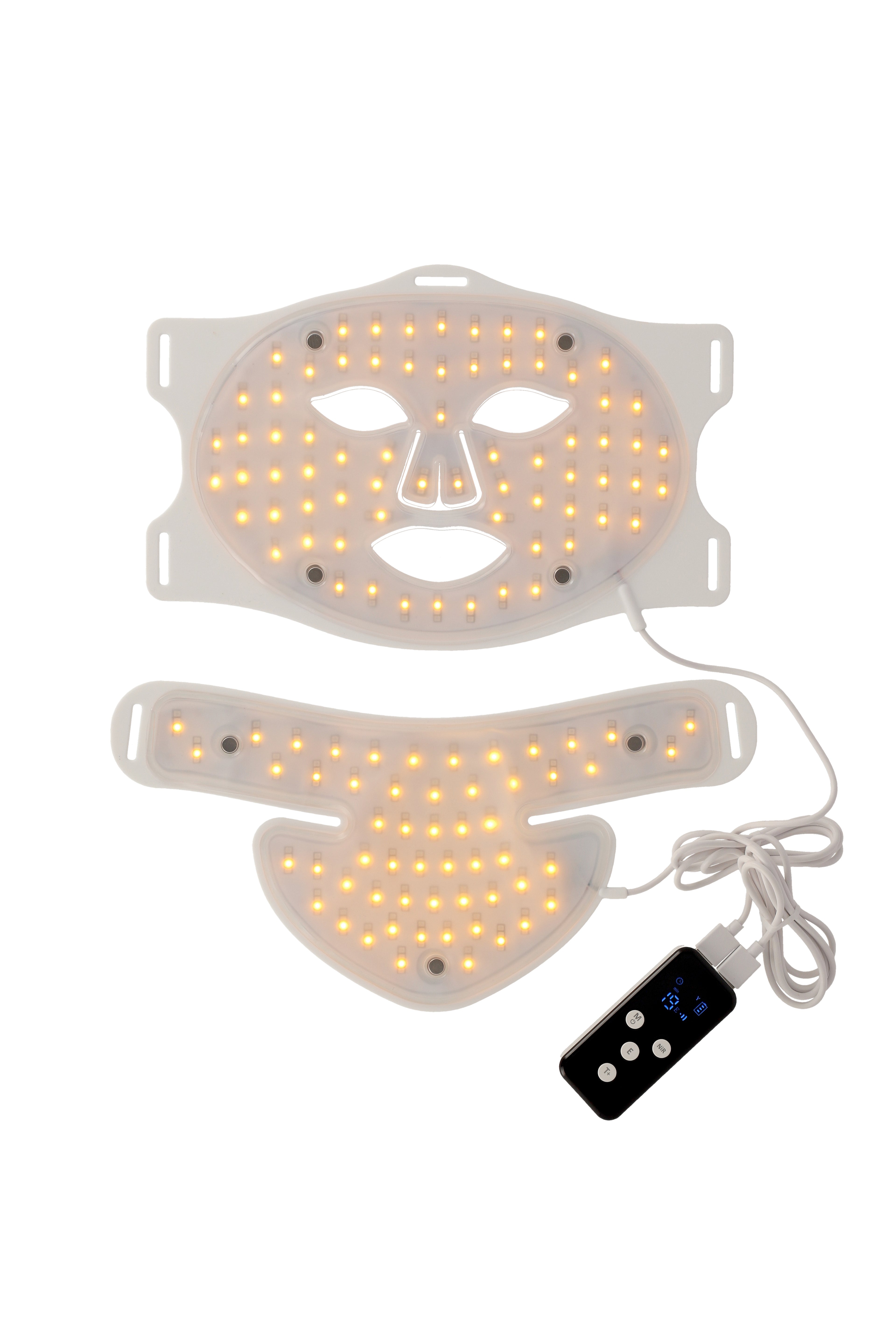 Máscara LED Infrarroja con Terapia de Frío - Facial + Escote