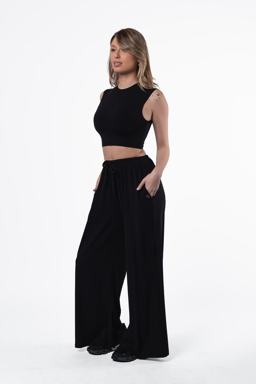 Pantalón Center - Negro