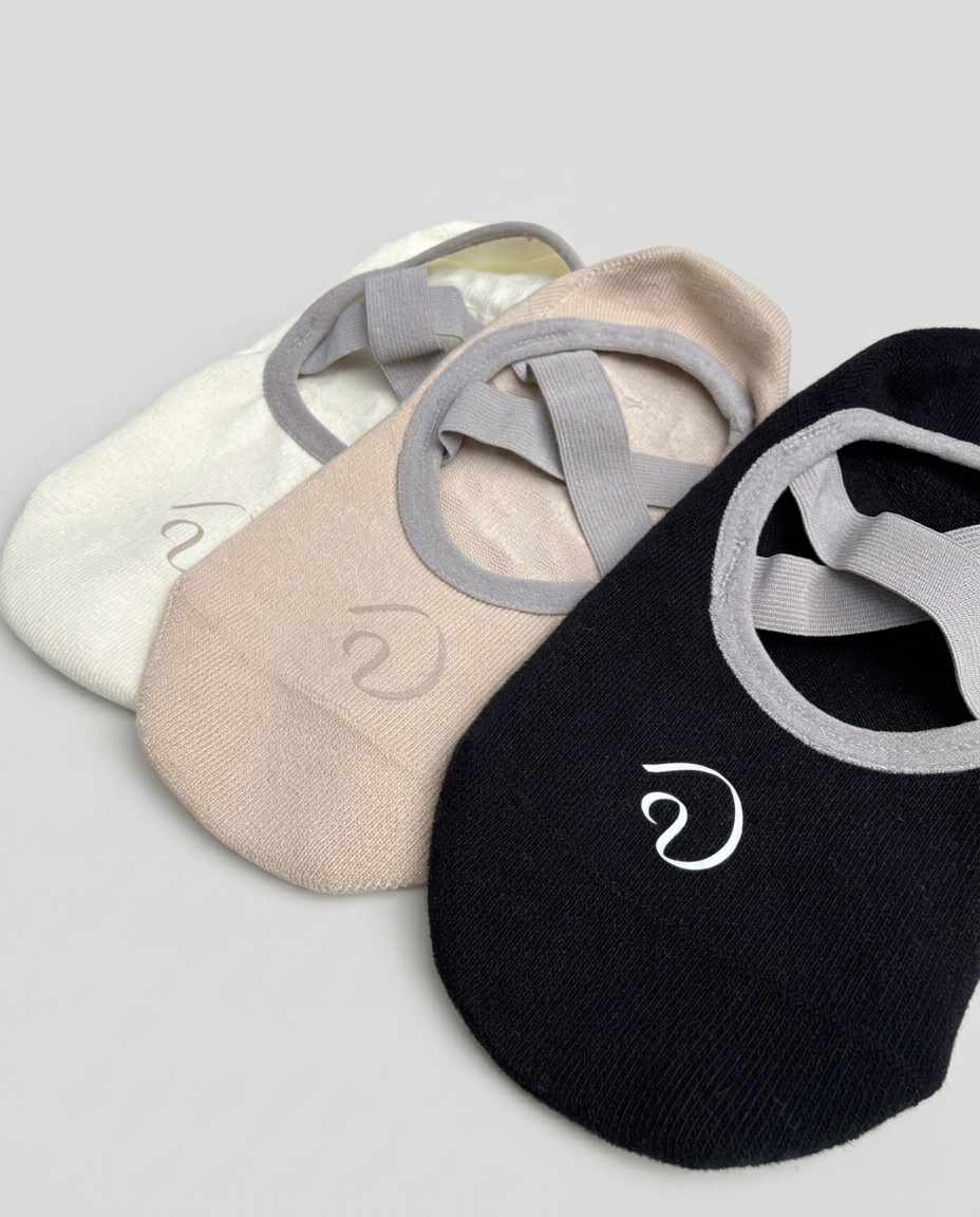 Medias Antideslizantes Cruzadas Yoga Pilates