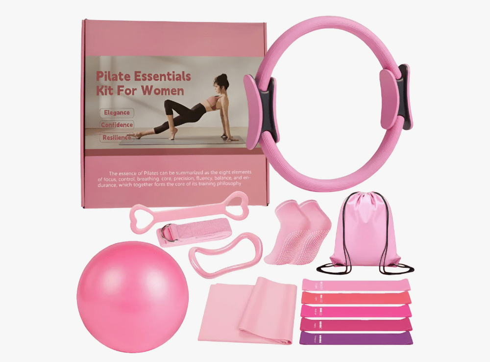 Kit Entrenamiento Pilates de 13 piezas - Compact Fit ~ Pilates Basics