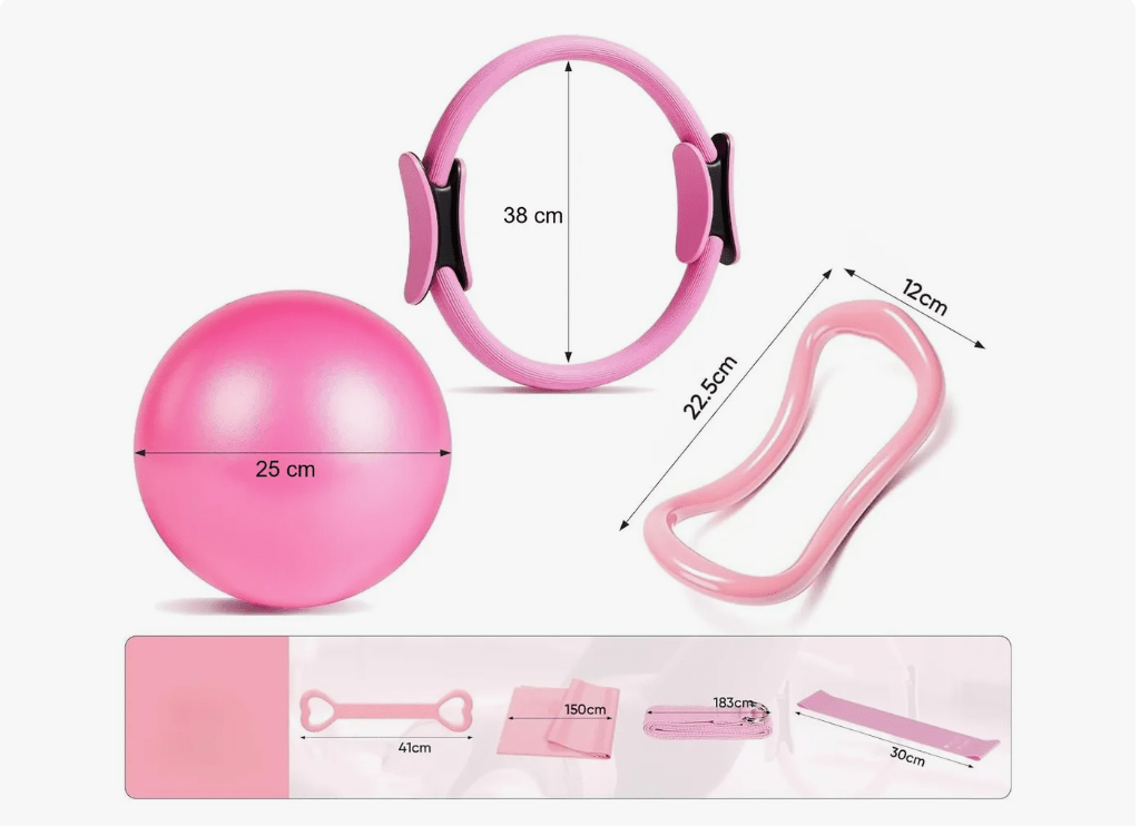 Kit Entrenamiento Pilates de 13 piezas - Compact Fit ~ Pilates Basics