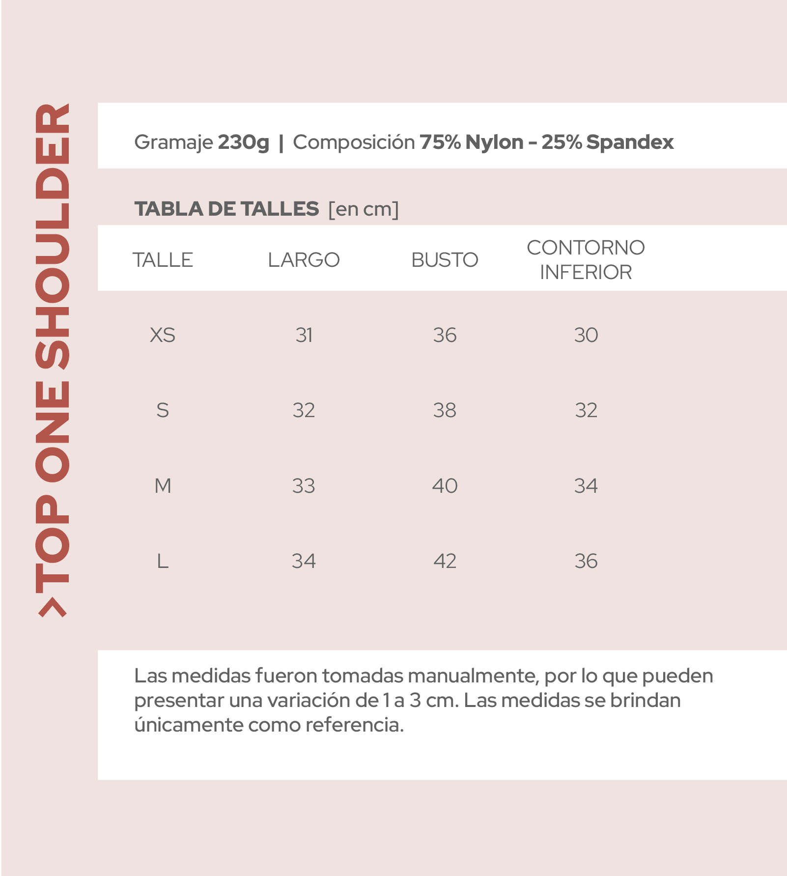 TOP ONE SHOULDER - Compact Fit ~ Pilates Basics